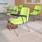 Flash Furniture Green Ergonomic Shell Chair with Left Handed Flip-Up Tablet Arm RUT-EO1-GN-LTAB-GG - alternate 1